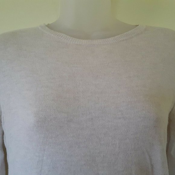 Vintage J Jill Tunic Sweater Size PXS Cotton Blend Tan Beige Tunic Layered Hem - Picture 7 of 8